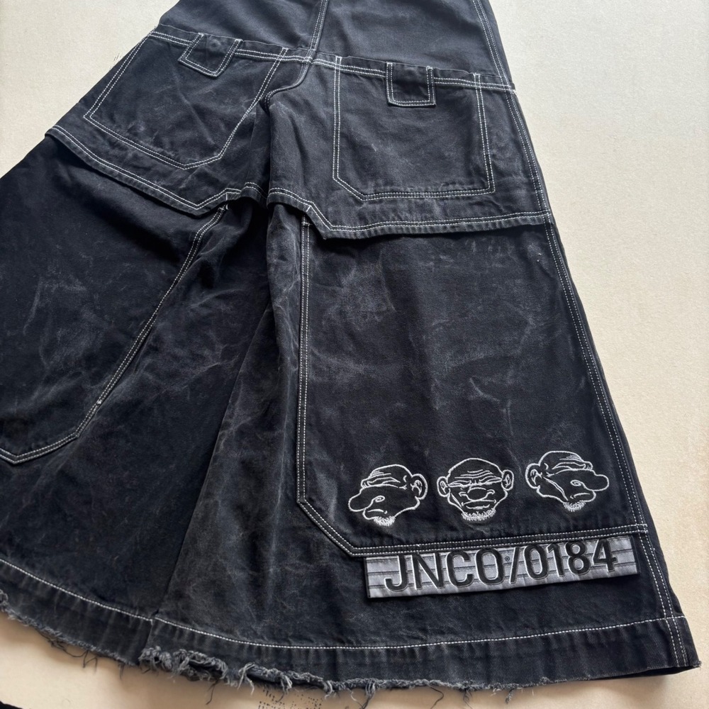 Y2K JNCO Mugshot Wide Leg Jeans